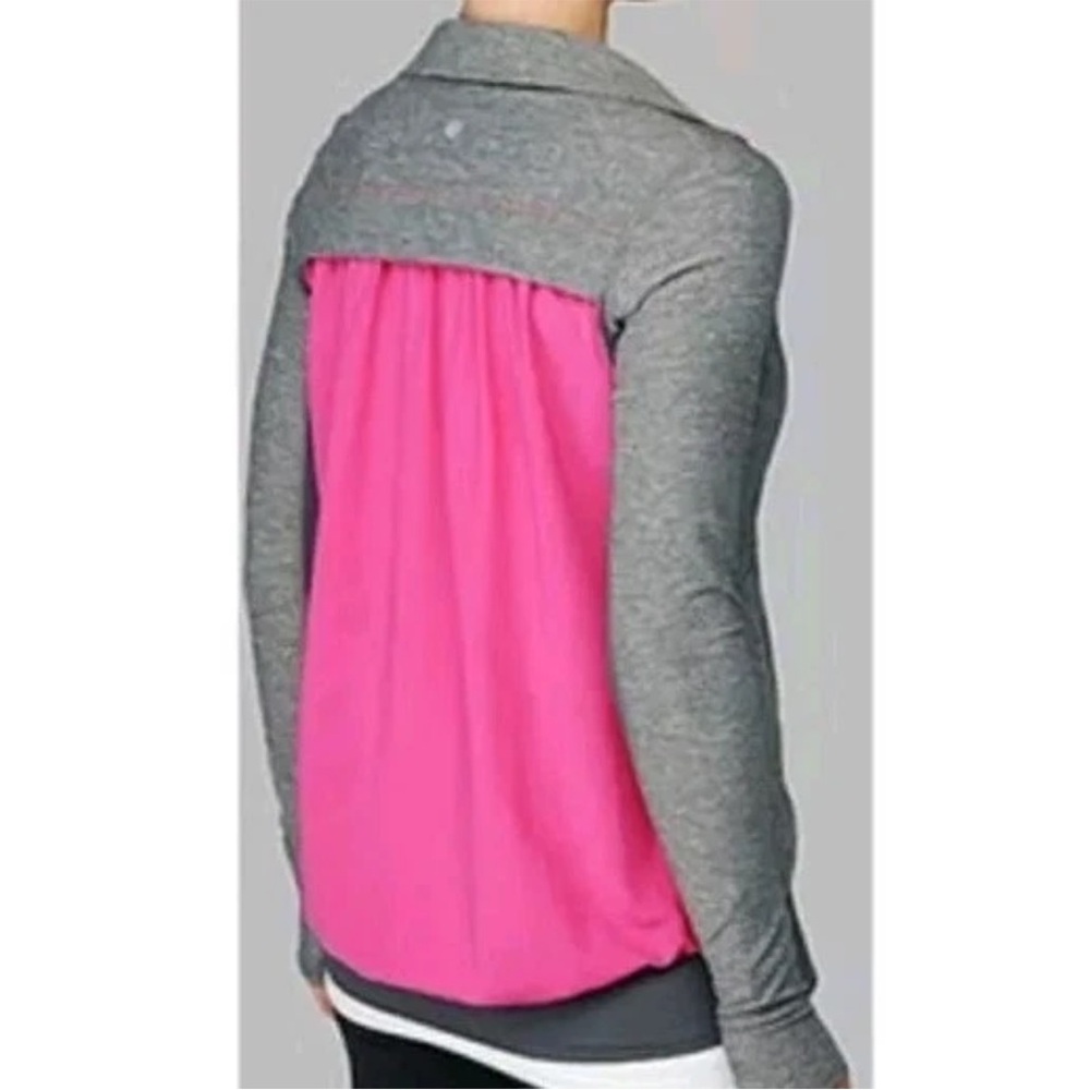 Lululemon Tadasana Jacket Grey and Pink | 8